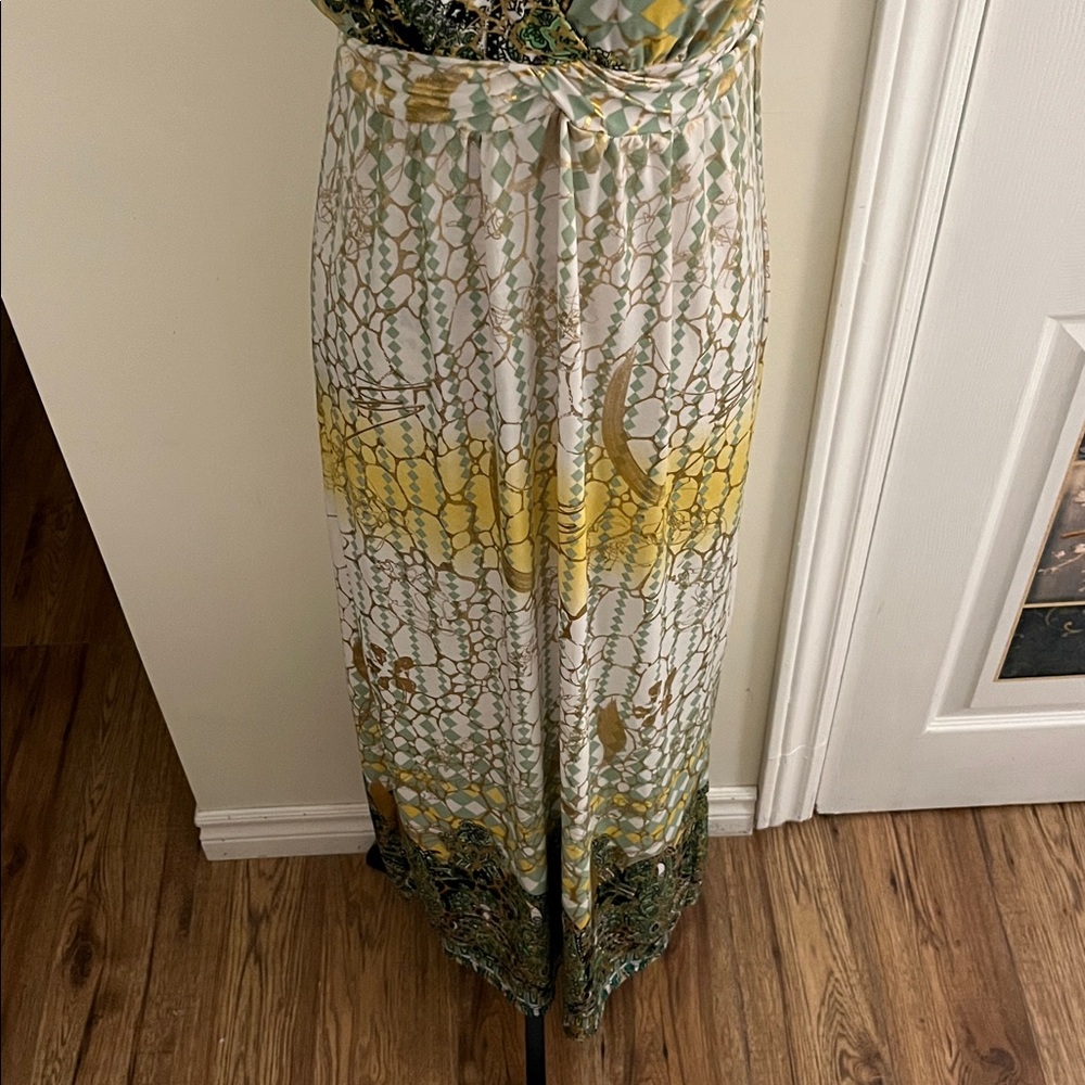 😃Chic Multicolor Maxi Dress - Picture 4 of 13